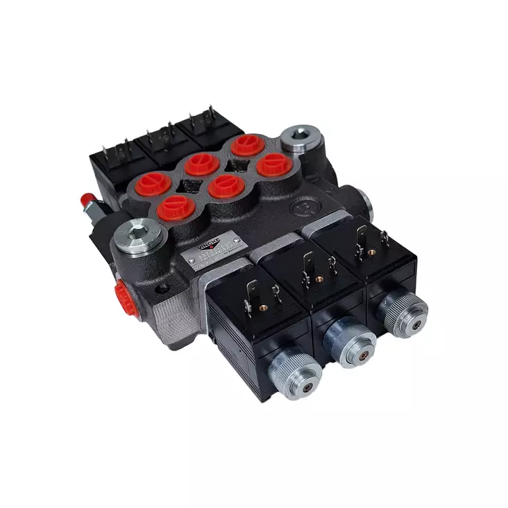 VINCKE RIKTNINGSVENTIL 24V 50L/MIN 3/8" 3-SPOLE - Ventiler - VNK210210 - 1