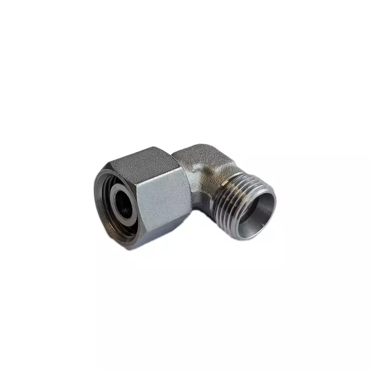 STÄLLBAR 90° SKÄRRINGSKOPPLING 12L–12L UTV–INV DIN 2353 ZN-NI - Rörkopplingar - PFZW2L12 - 1