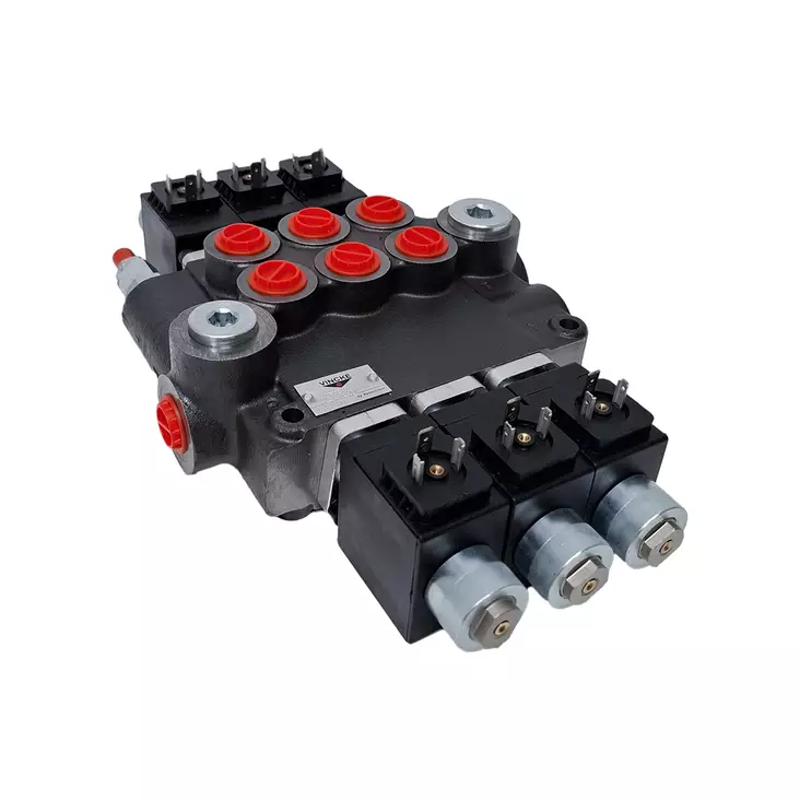 VINCKE RIKTNINGSVENTIL 12V 80L/MIN 1/2" 3-SPOLE - Ventiler - VNK220203 - 1