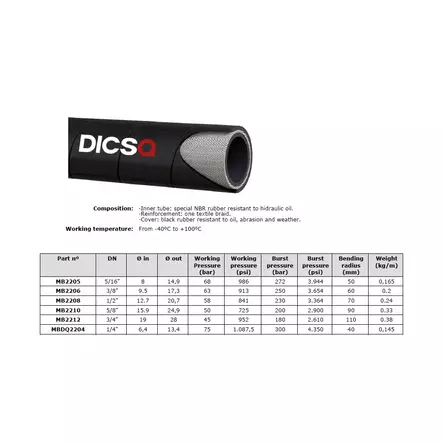 OLJESLANG EN 854 2TE - Lågtrycksslangar - MB2204 - 2
