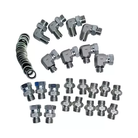 BSP NIPPEL SORTIMENT - VÄLJ STORLEK - Hydraulikpaket - BSPNIPAT14 - 1