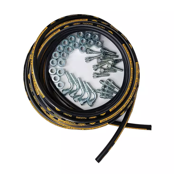 3/8" hydrauliletku ja JIC liittimet, paketti - Hydraulikpaket - MAN2406SPAKETTIJIC - 1