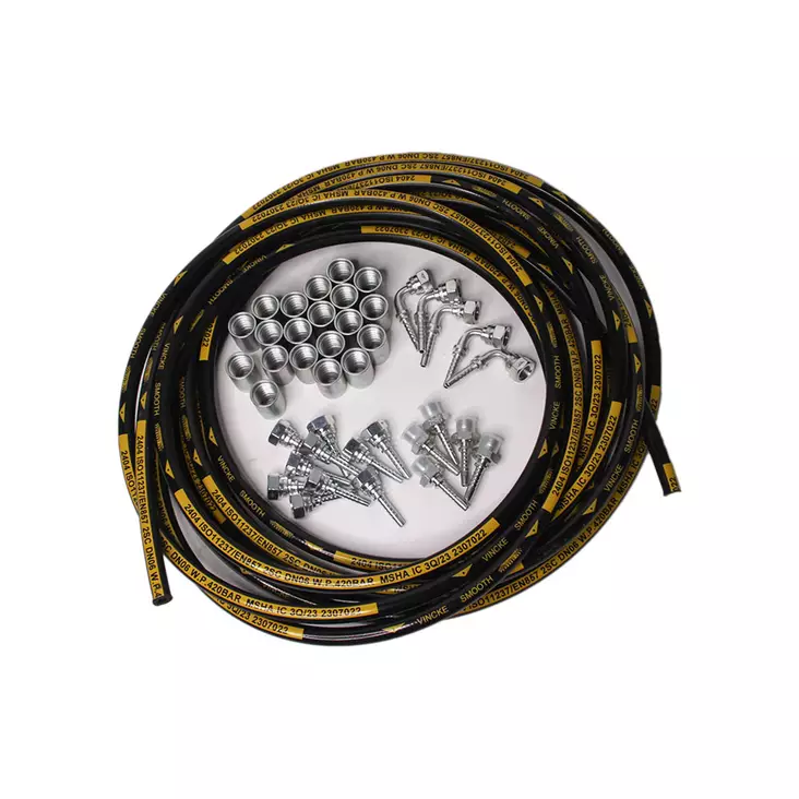 PAKET: 10 M VINCKE HYDRAULIKSLANG + KOPPLINGAR 1/4" - Hydraulikpaket - MAN2404SPAKETTI - 1